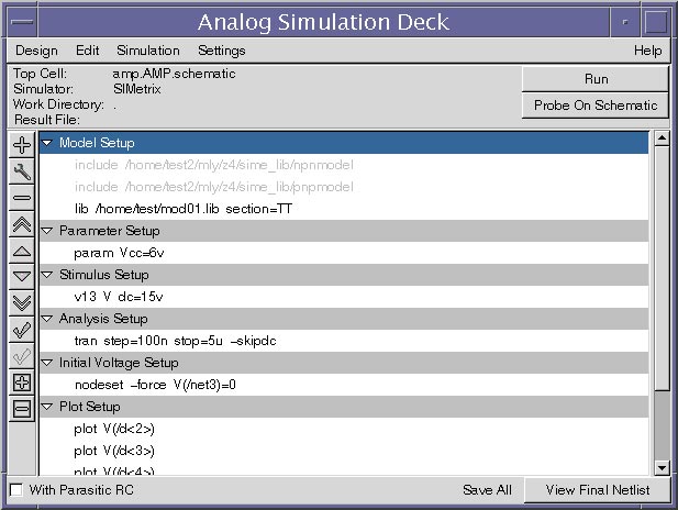 Analog Simulation Tools